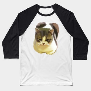 Sitting bread loaf meme funny cat Baseball T-Shirt